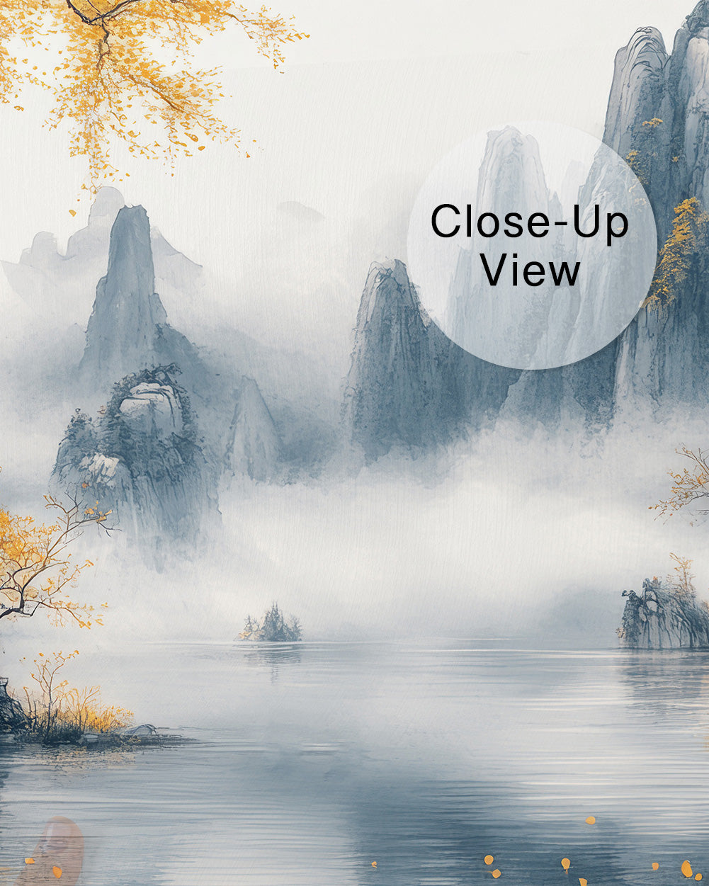 Misty Peaks Wall Mural