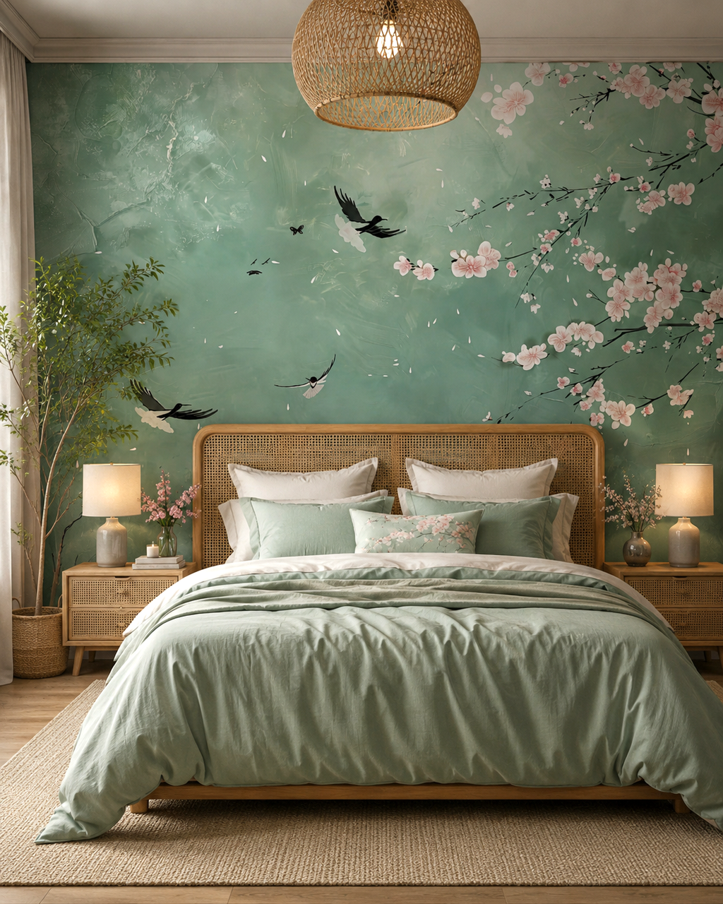 Sakura Breeze Wall Mural