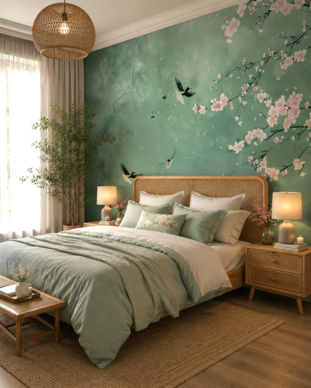 Sakura Breeze Wall Mural