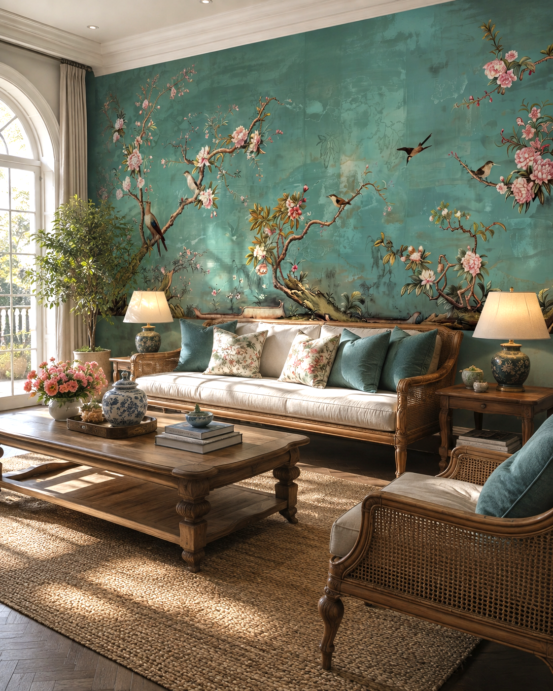 Botanical Aviary Wall Mural