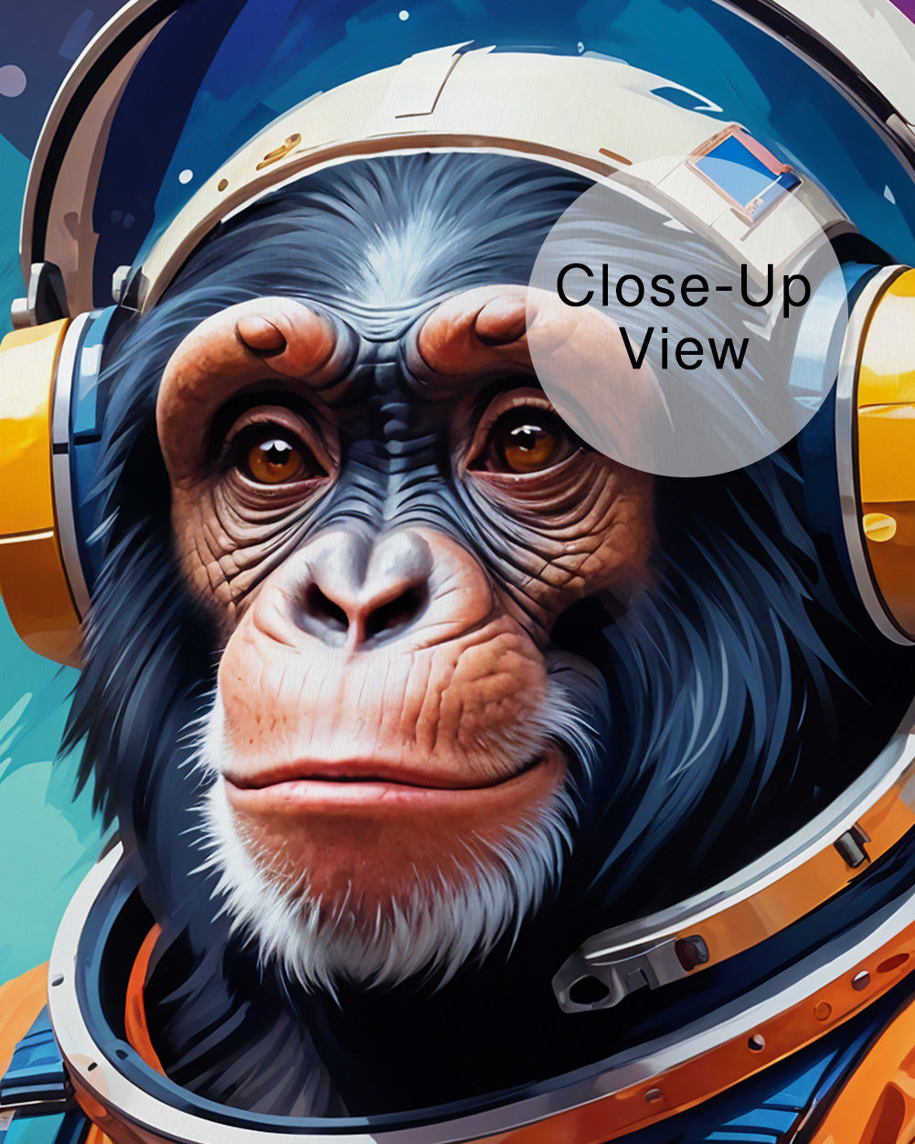 Astro Chimp Wall Mural