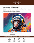 Astro Chimp Wall Mural