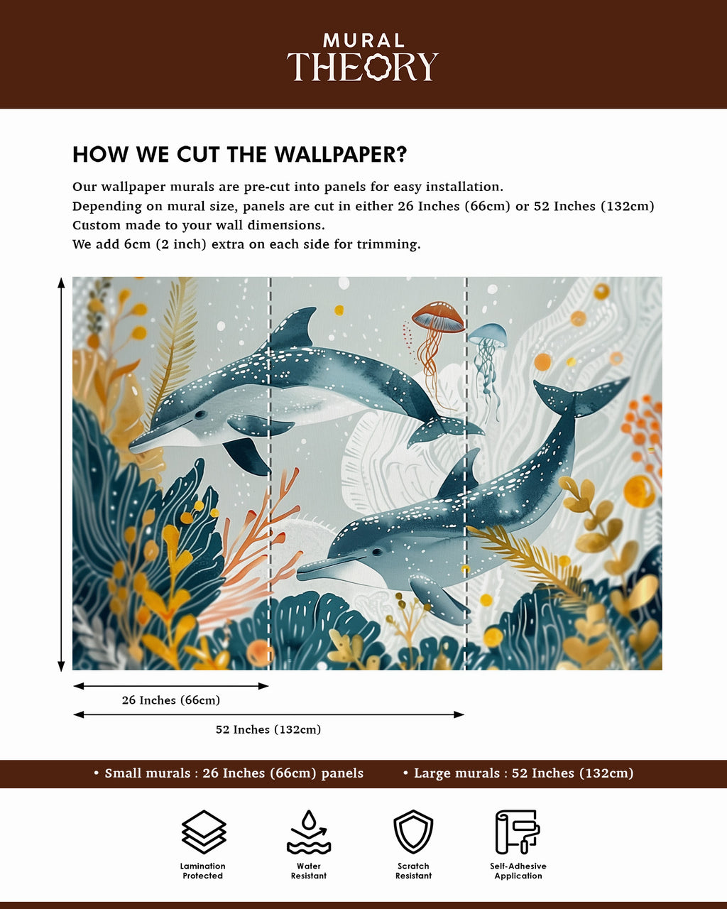 Dolphin Dreamscape Wall Mural