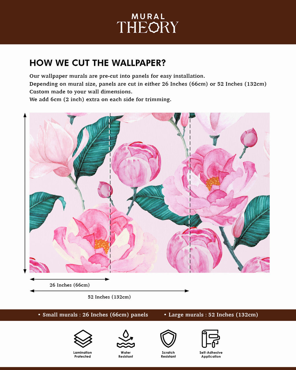 Rosé Bloom Wall Mural