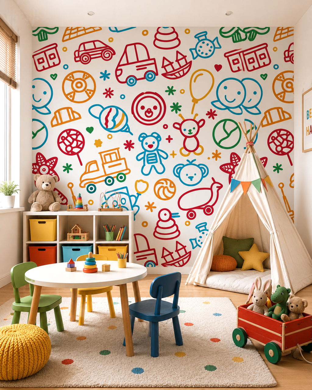Toy Doodles Wall Mural