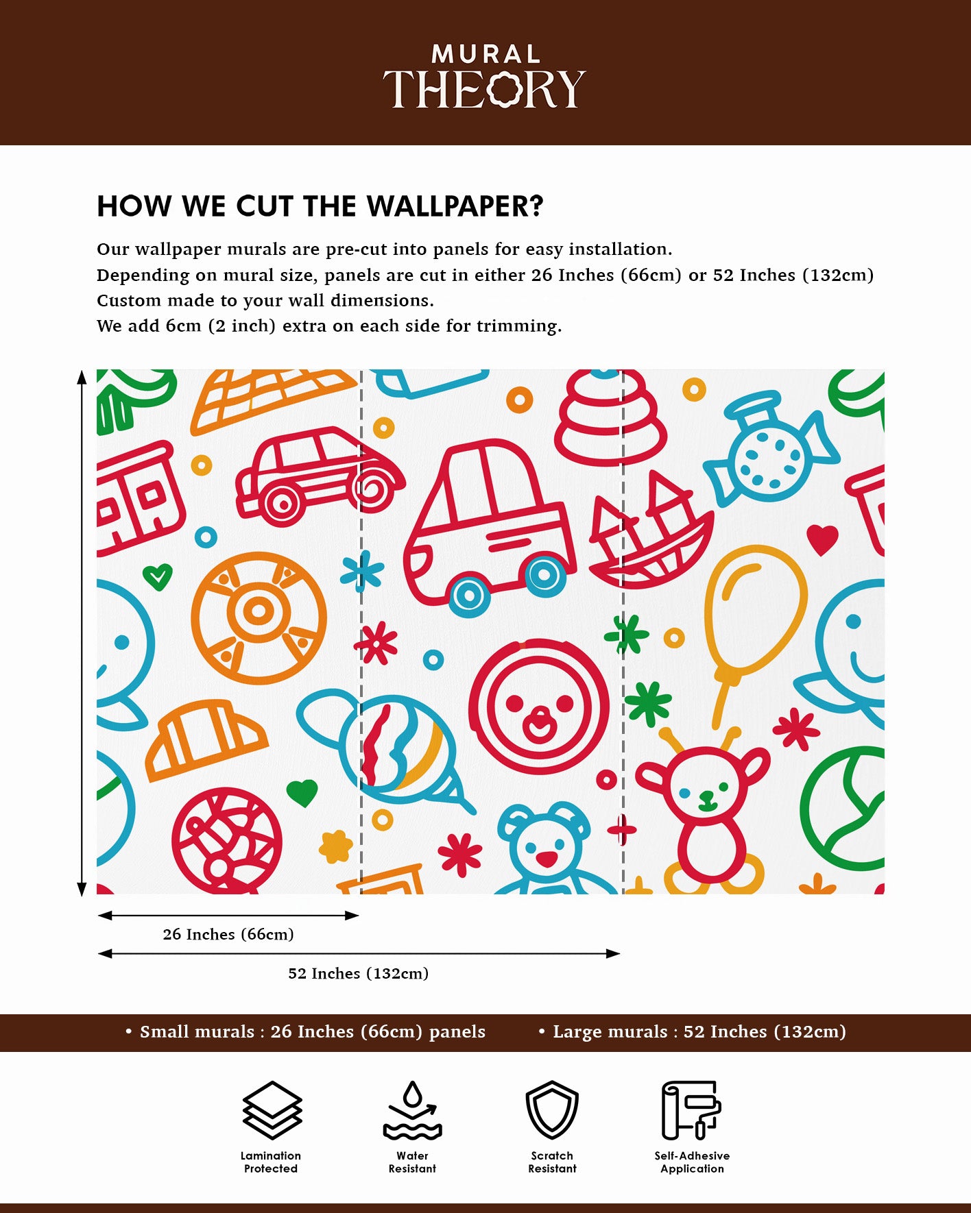 Toy Doodles Wall Mural