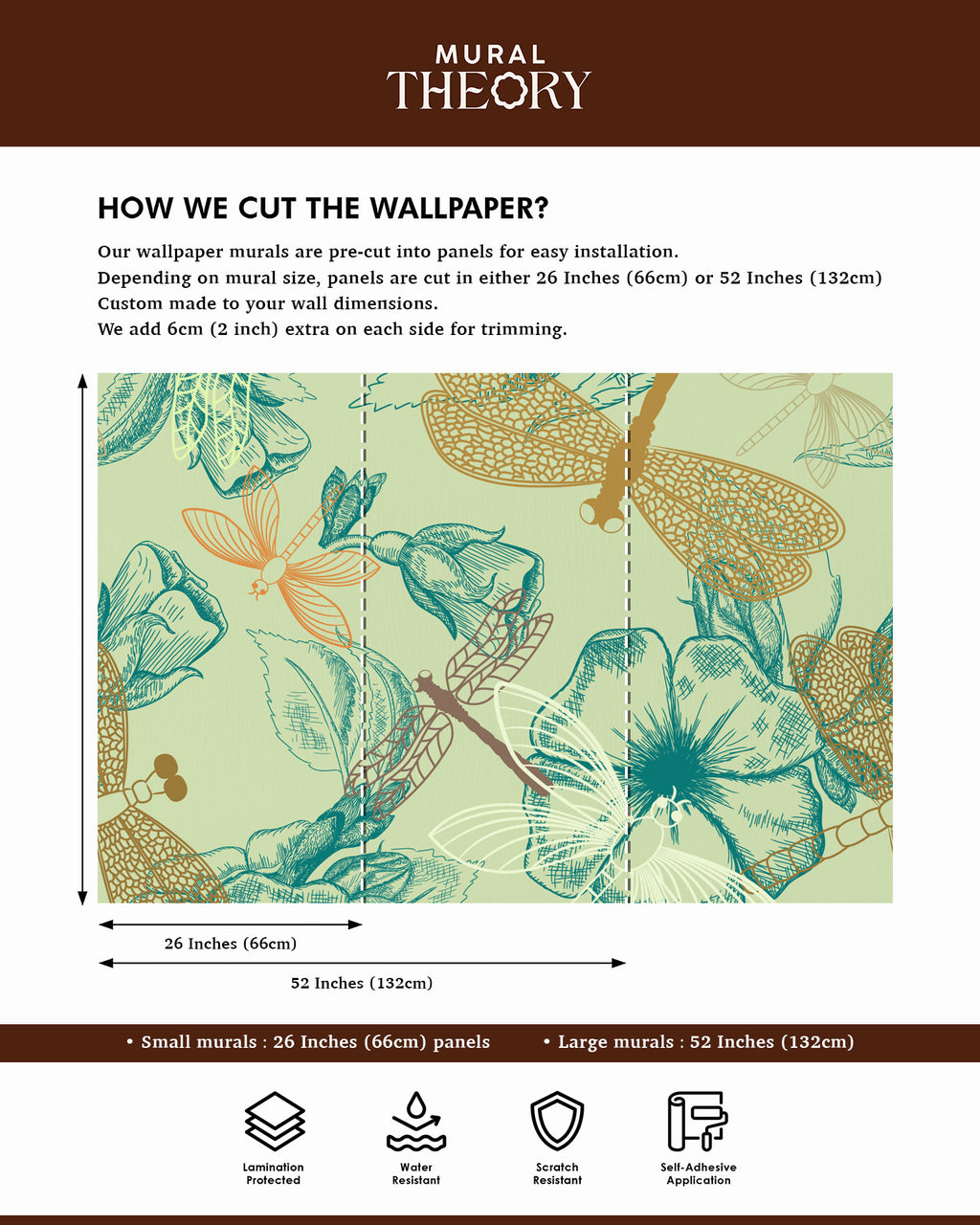 Dragonfly Garden Wall Mural