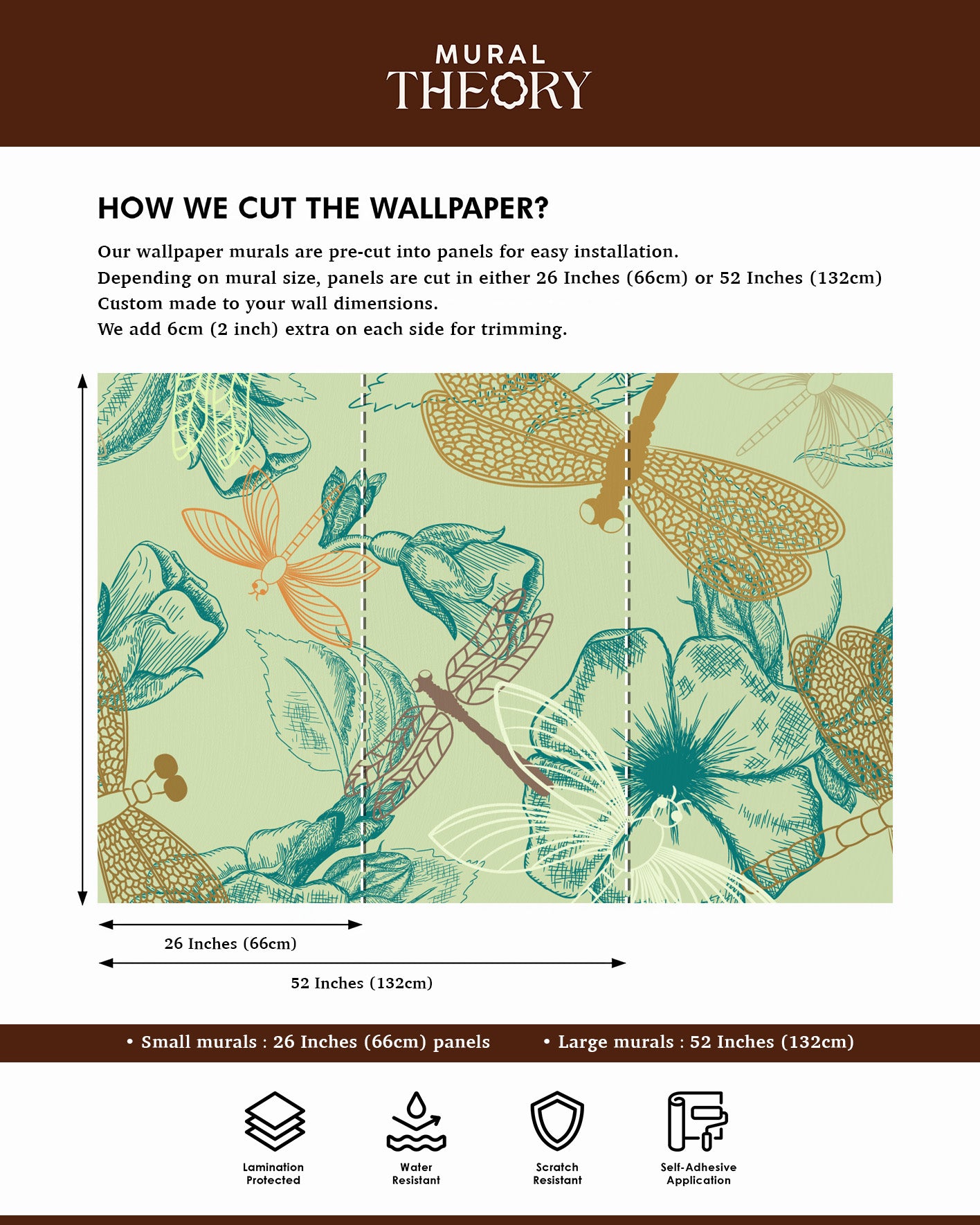 Dragonfly Garden Wall Mural