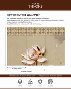 Golden Lotus Wall Mural