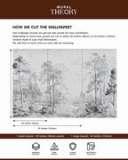 Winter Pines Wall Mural