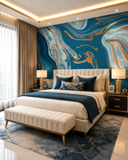 Ocean Swirl Wall Mural