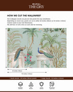 Peacock Paradise Wall Mural