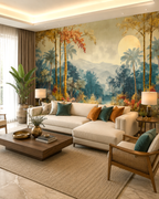 Golden Wilds Wall Mural