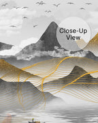 Gilded Horizons Wall Mural
