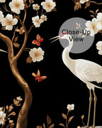 Golden Cranes Wall Mural