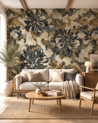 Gilded Botanica Wall Mural