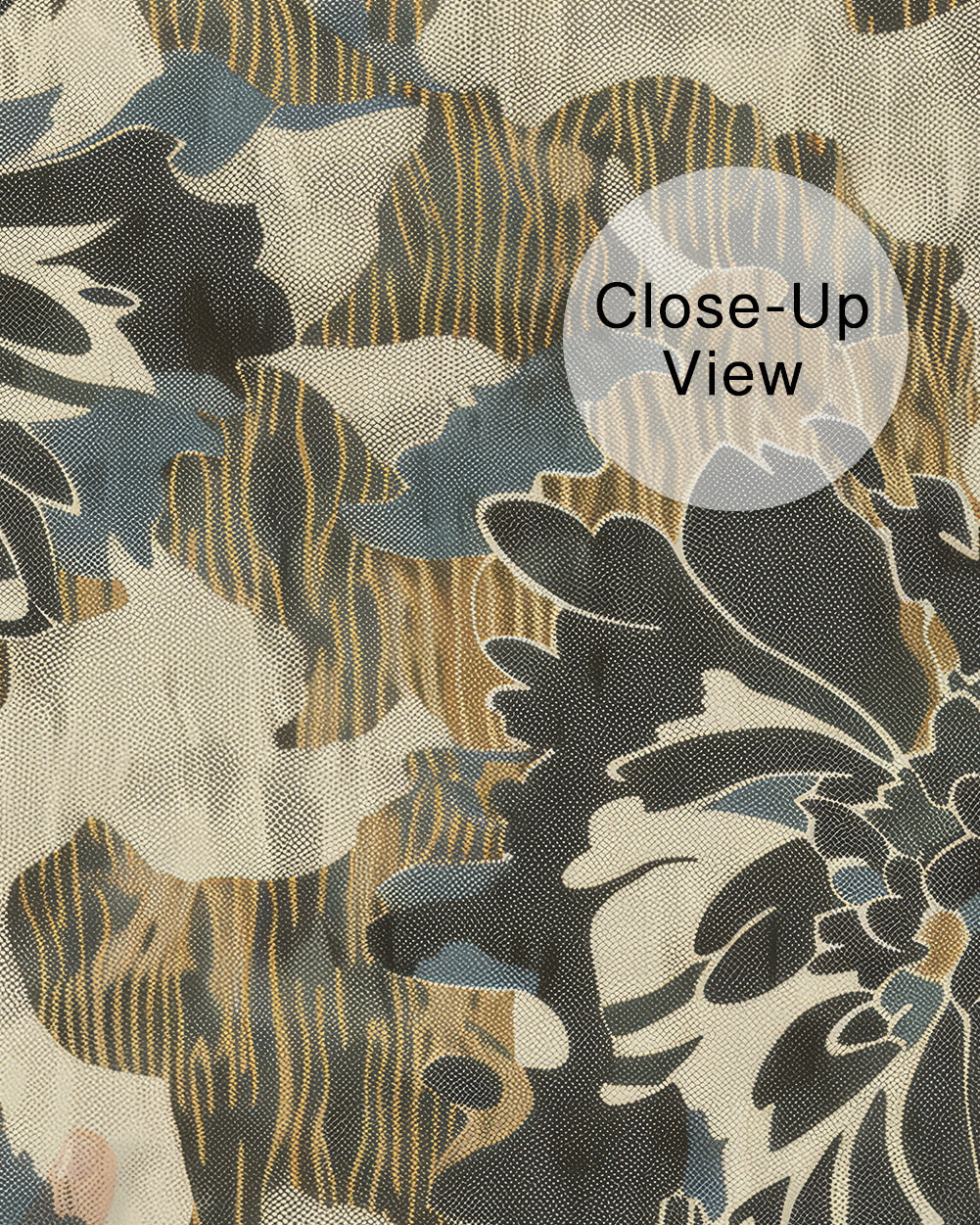Gilded Botanica Wall Mural