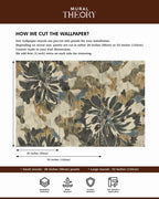 Gilded Botanica Wall Mural