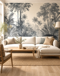 Jungle Etchings Wall Mural