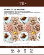 Sweet Brew Repeat Wall Mural
