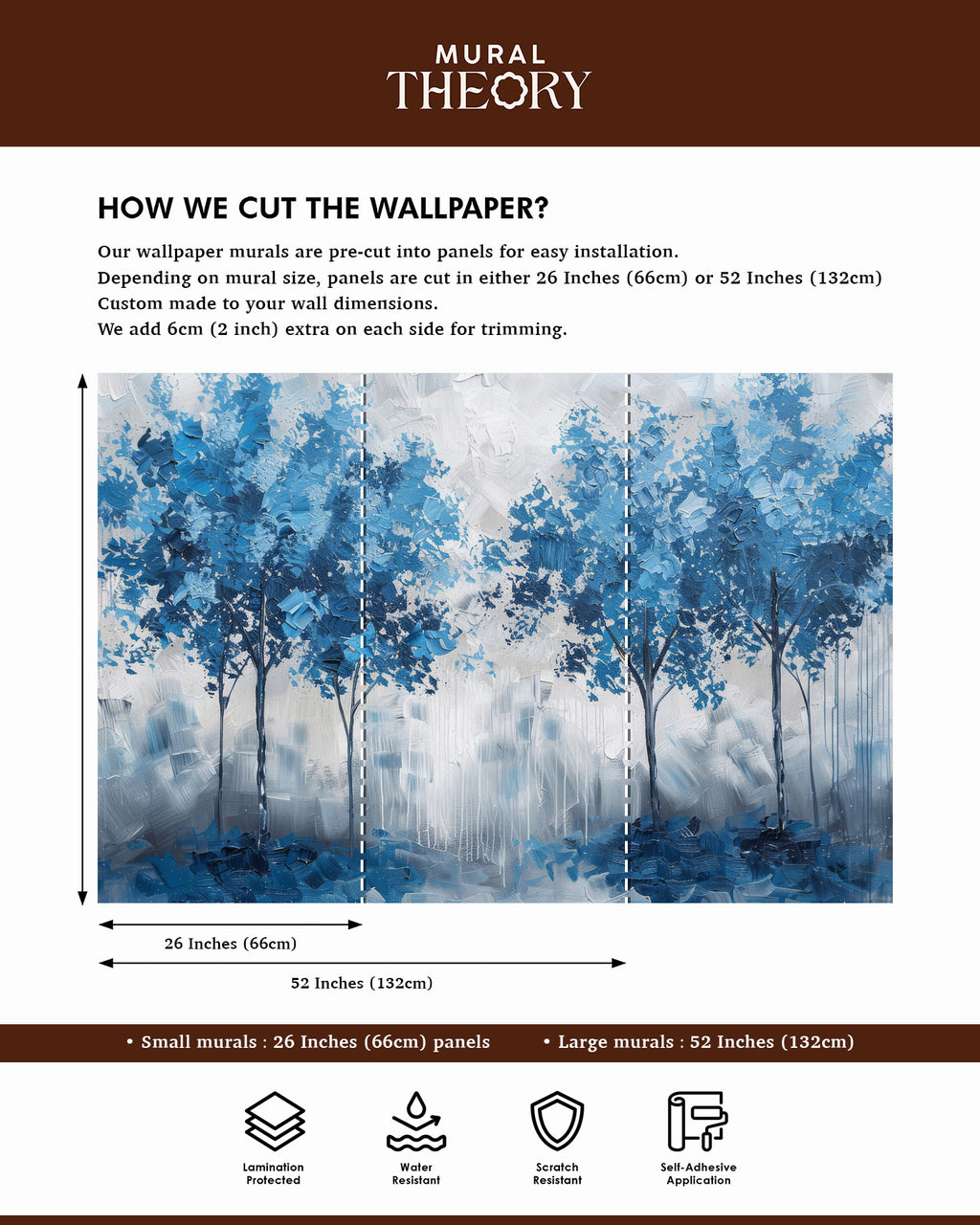 Azure Grove Wall Mural