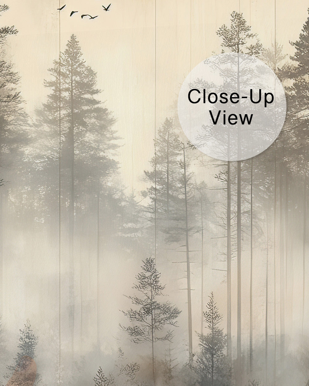 Hazy Pines Wall Mural