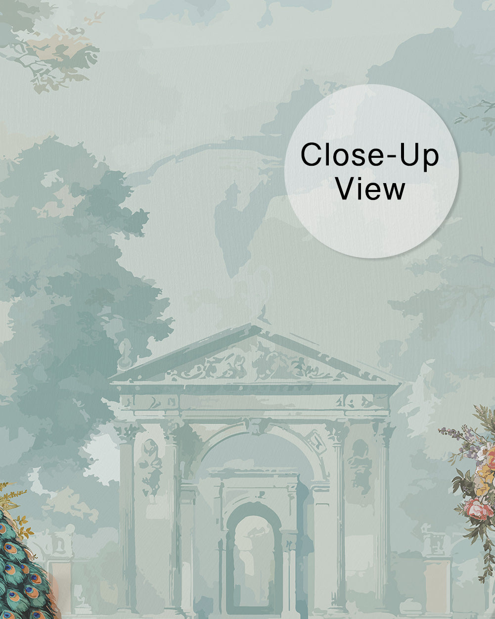 Peacock Garden Wall Mural