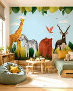Wild Safari Wall Mural