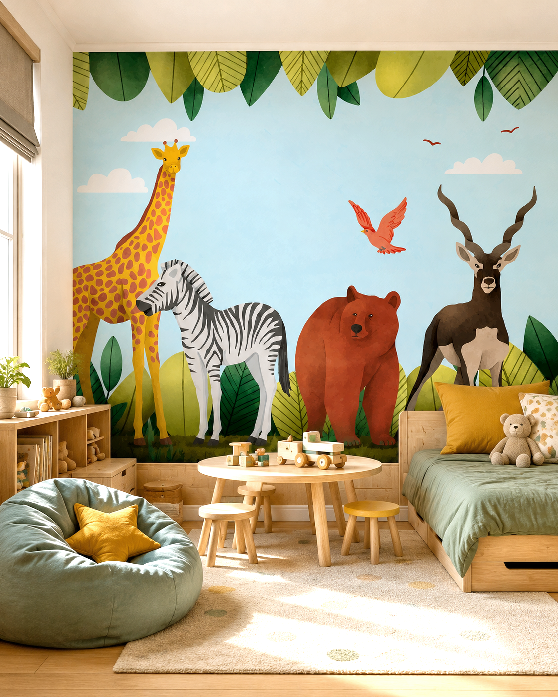 Wild Safari Wall Mural