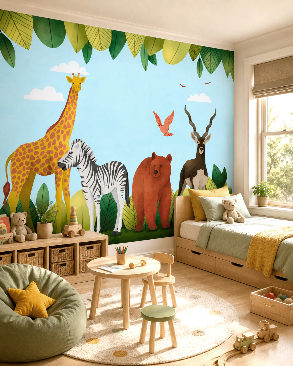 Wild Safari Wall Mural