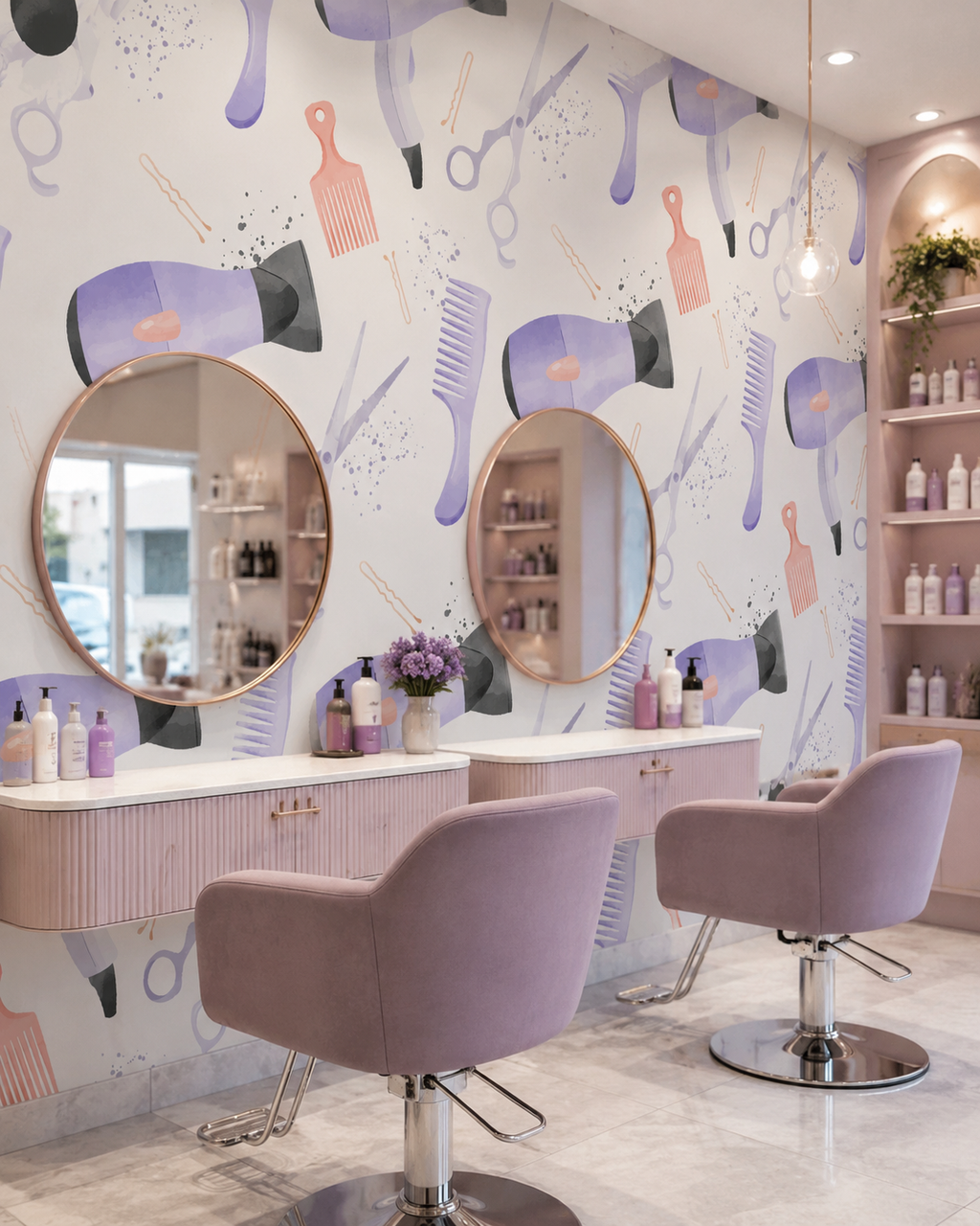 Salon Vibes Wall Mural