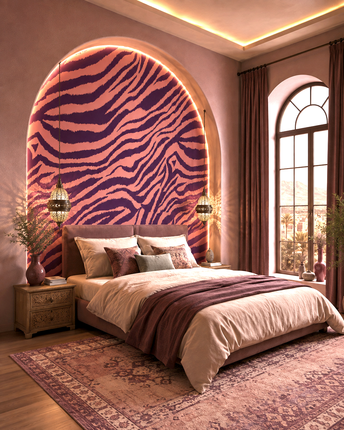 Velvet Stripes Wall Mural