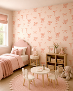 Coral Bows Wall Mural