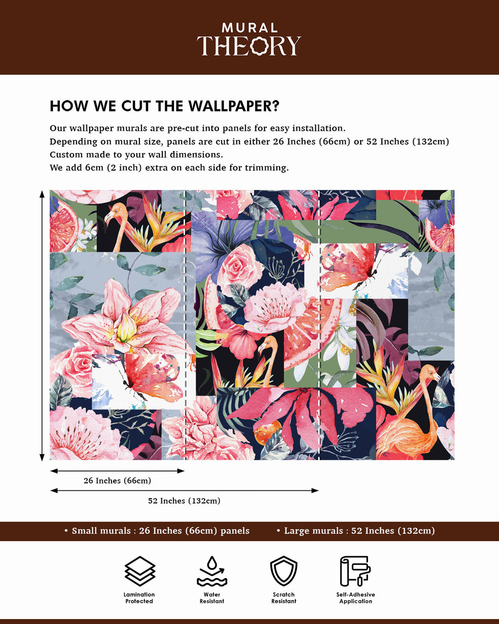 Tropical Collage Wall Mural