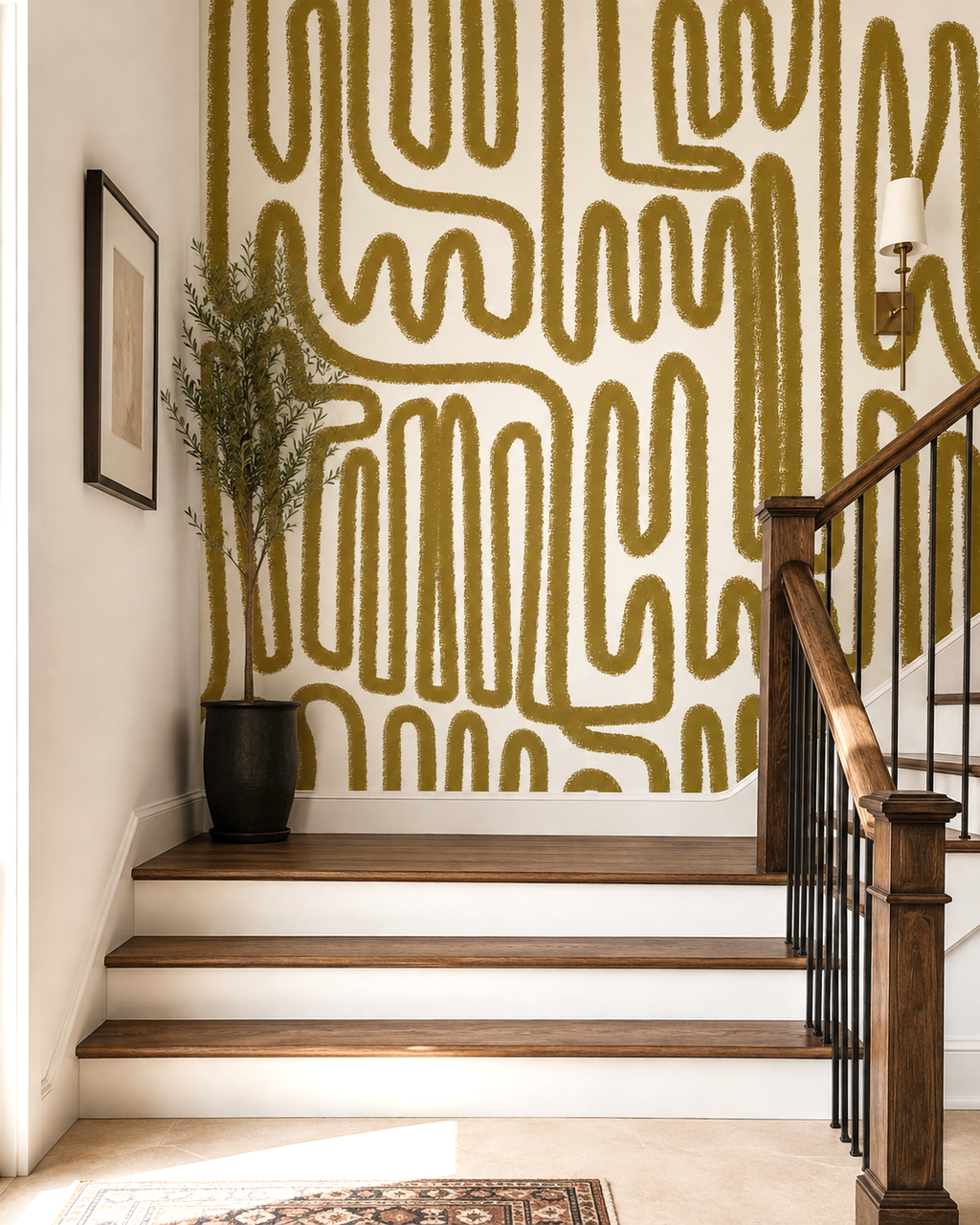 Organic Lines Wall Mural