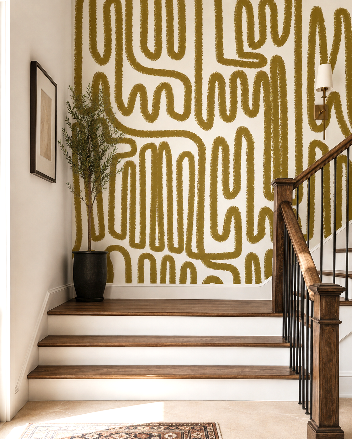 Organic Lines Wall Mural