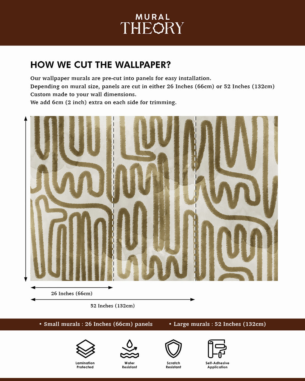 Organic Lines Wall Mural