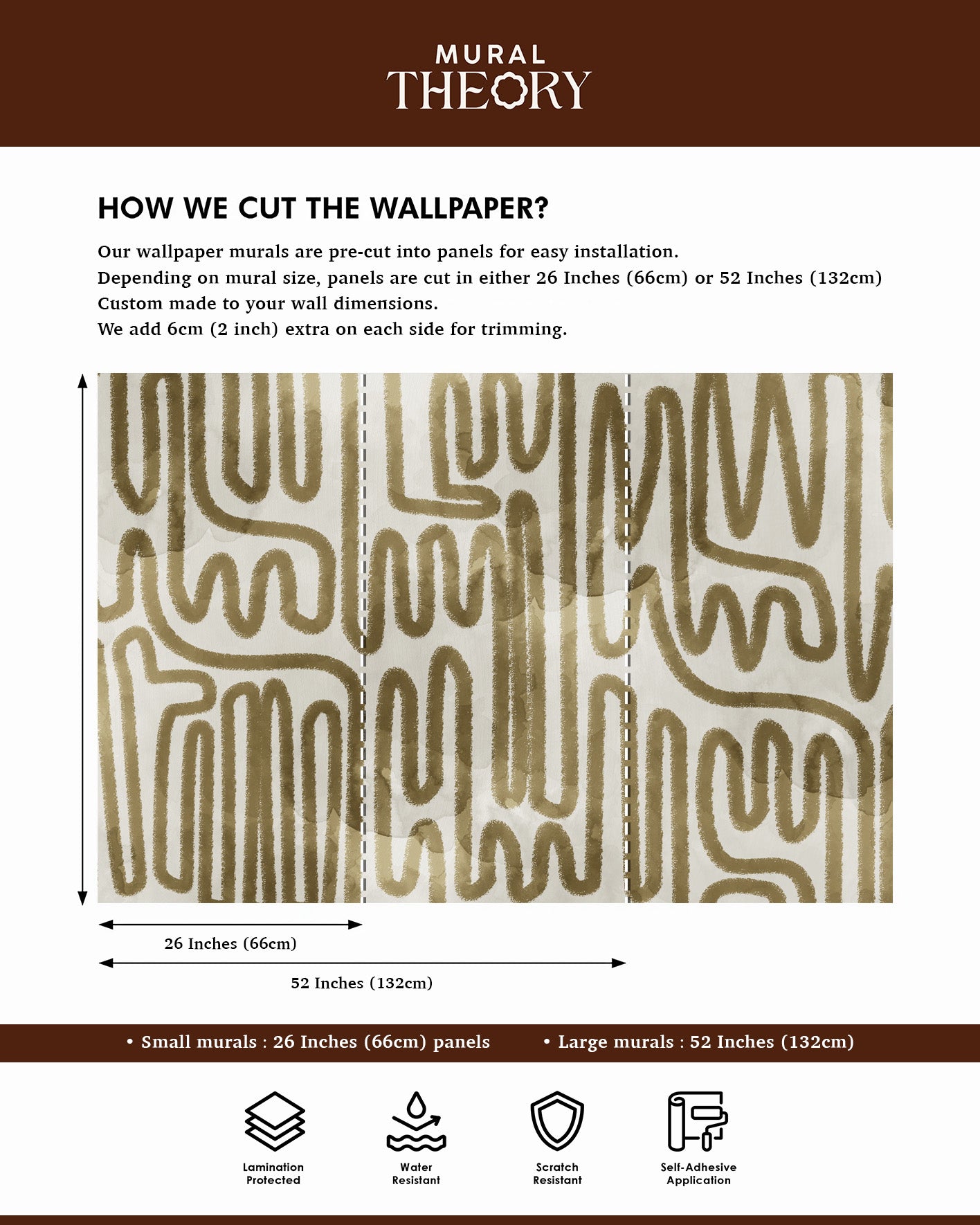 Organic Lines Wall Mural