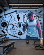 Fitness Flow Wall Mural