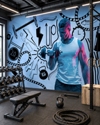 Fitness Flow Wall Mural
