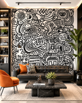 Playful Chaos Wall Mural