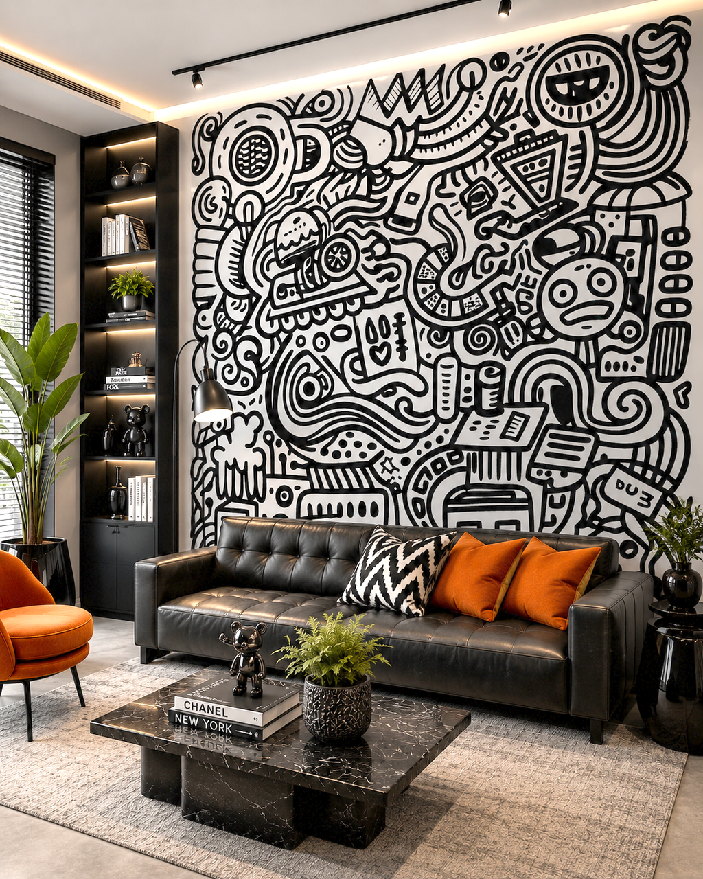 Playful Chaos Wall Mural
