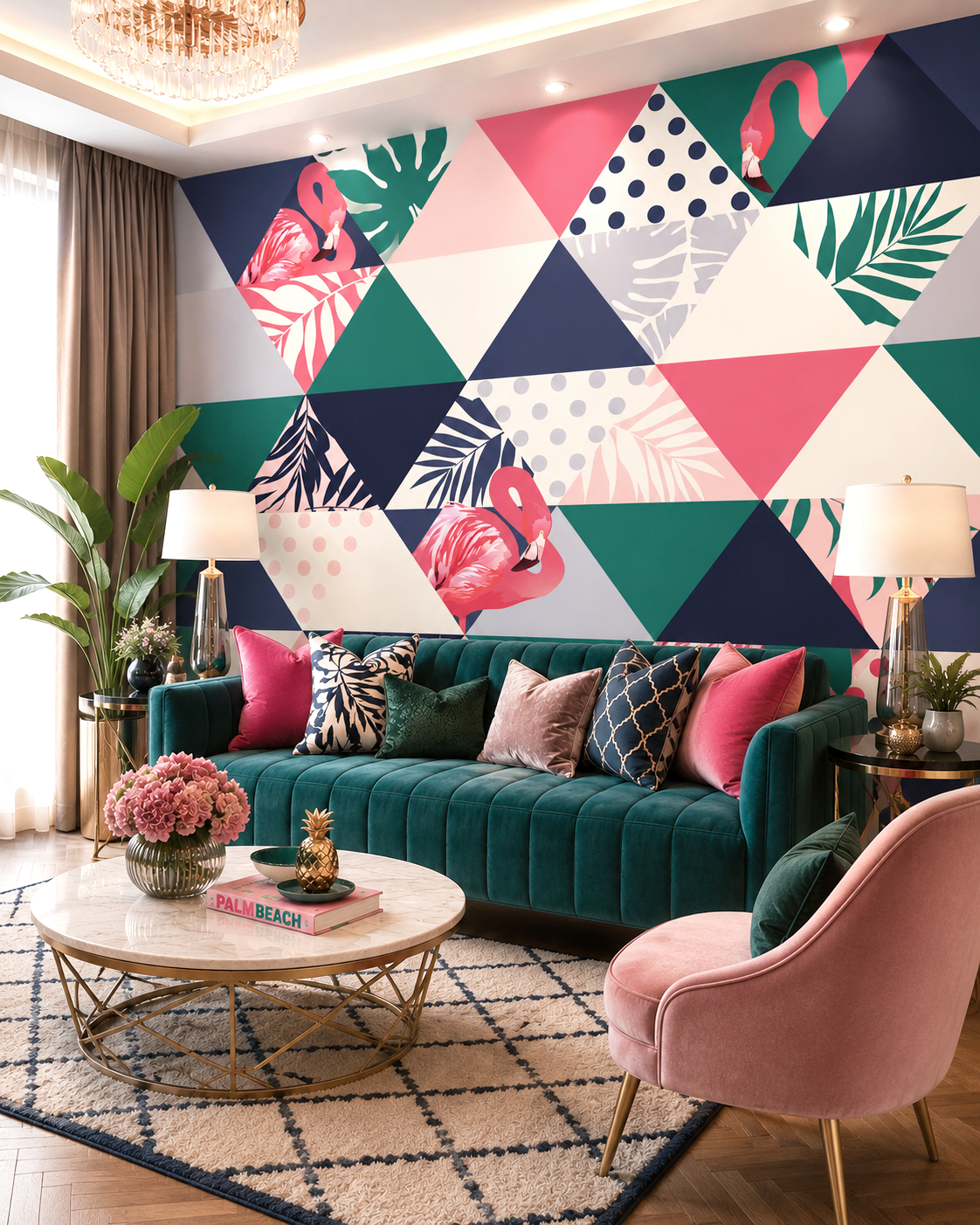 Tropical Mosaic Wall Mural