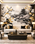 Golden Serenity Wall Mural