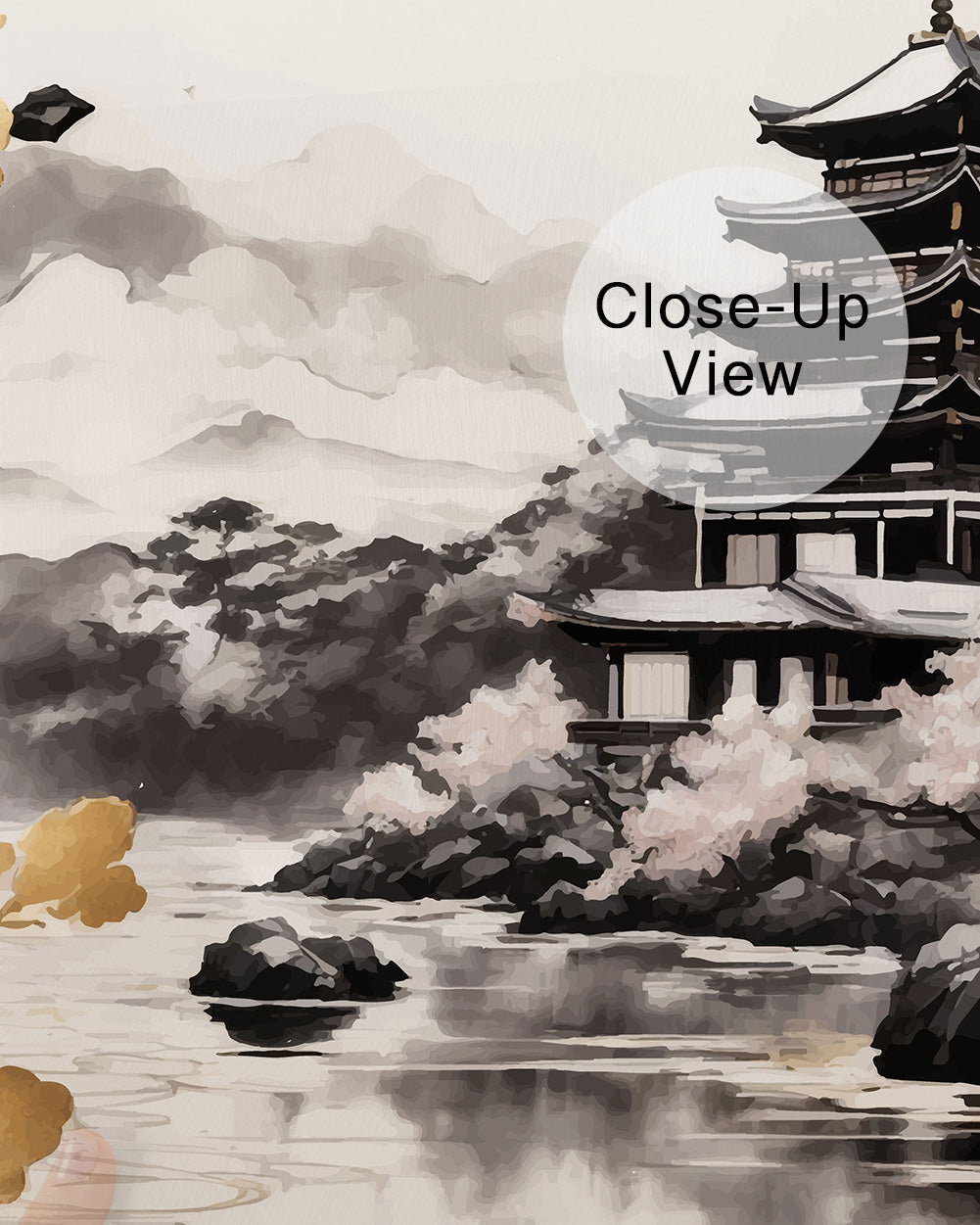 Golden Serenity Wall Mural