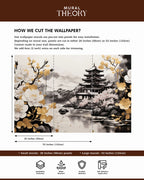 Golden Serenity Wall Mural