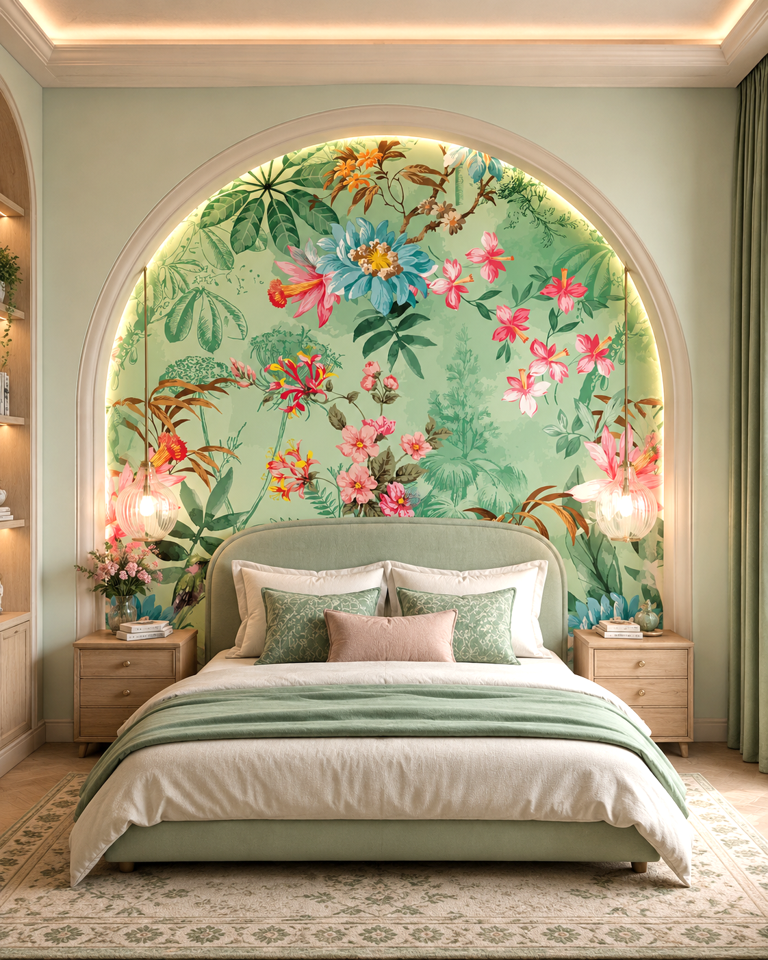 Tropical Bloom Wall Mural