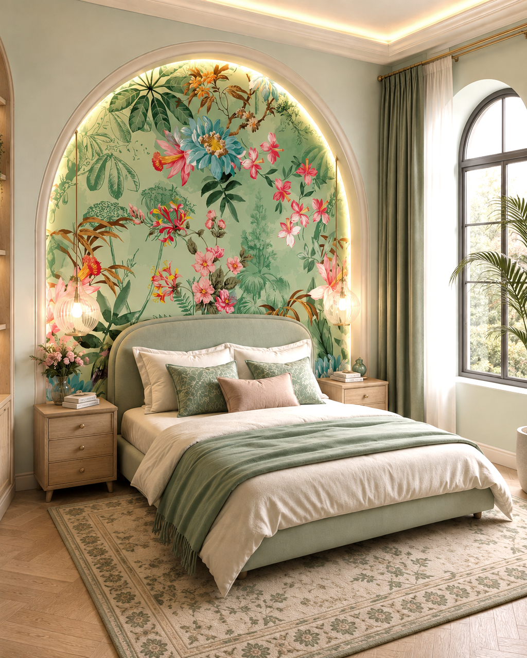 Tropical Bloom Wall Mural