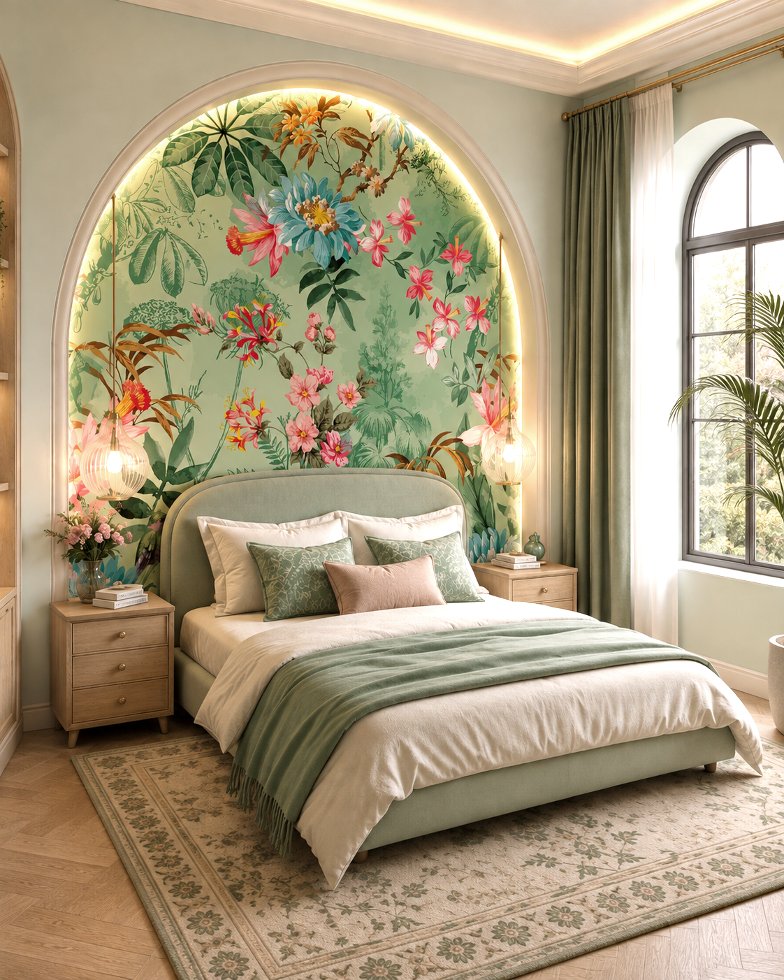 Tropical Bloom Wall Mural