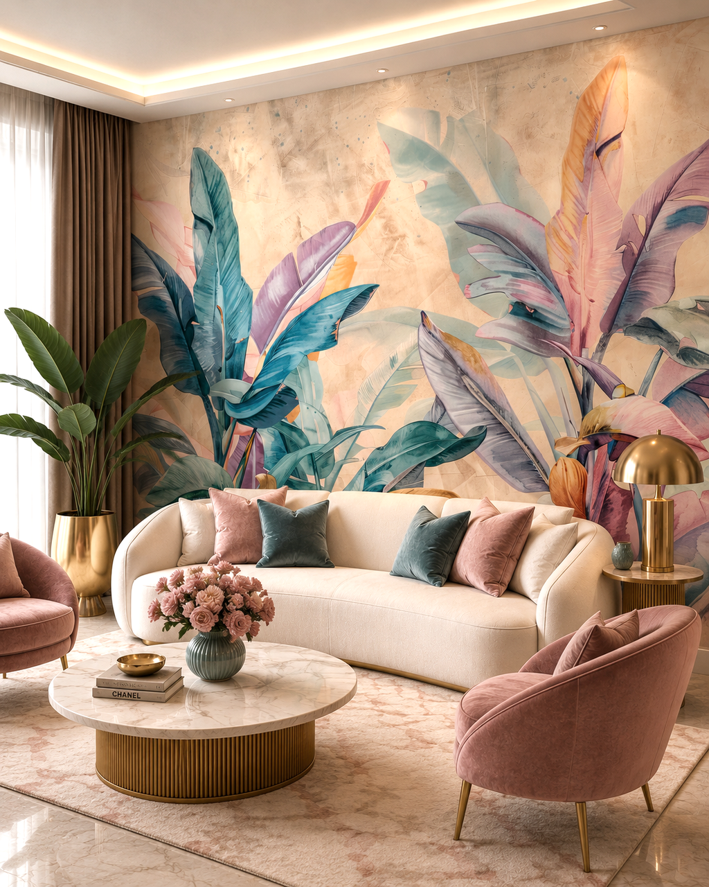 Botanical Whispers Wall Mural